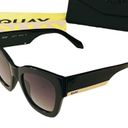 Quay NEW  Australia By The Way Women's SUNGLASSES Black Gold Oversized Square Photo 1