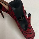 Liliana  Tiger Print peep toe platform stiletto heels, size 8 D17 Photo 7