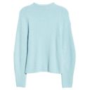 Vince 💕💕 Ribbed Mock Neck Wool Cashmere Blend Sweater ~ Heather Aria Blue M NWT Photo 8