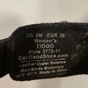 EastLand  Black Leather Thong Flip Flop Sandals Women’s Size 6 M Photo 5