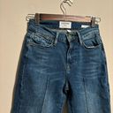 frame denim Frame Le Nouveau Straight Jeans Pinktuck Ankle Crop High Rise Boylston- Size 24 Photo 4