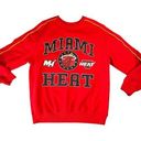 Nba  Women's Medium Red Miami Heat Crewneck Pullover Long Sleeve Sweatshirt Photo 0