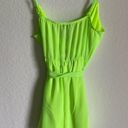 Revamped  Wrap Front Neon Green Romper Size S Photo 5