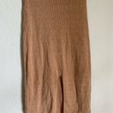 Free People  Skyline Midi Ribbed Front Slit Pull On Beige Trendy Skirt Size XS Photo 2