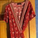 Wrap Maxi Dress Red Size XL Photo 2