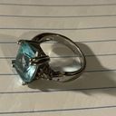 Sterling Silver 💎 925  Blue Topaz Ring size 7 Photo 4