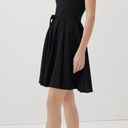 Petal Pact • Black Fit & Flare  Sleeve Dress Photo 2