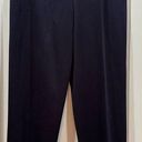 Ming Wang  Dress Pants Large Navy Knit Pull On Elastic High Waist Stretch Pants Photo 0