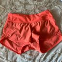 Lululemon Neon Orange Shorts Photo 2