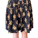 The Loft NWT ~  Black Floral Short Lined Summer Mini Skirt ~ Women's Size 4 Photo 1