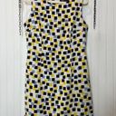 Ronni Nicole  Yellow Black White Sleeveless Office Career Sheath Dress Size 12 Photo 0