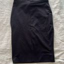 ZARA NWOT  Cotton High Waisted Black Knee Length Skirt Size S Photo 3