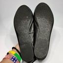 Fossil  black leather ballet flats with bee charm pendant size 10 Photo 4