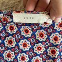 Lush Clothing NWOT Lush from Nordstrom red, blue & cream printed short sleeve shift dress Photo 2