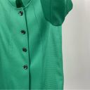 Tahari  Blazer Size 16 Green Mandarin Style Metal Button Photo 8