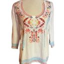 Harper  Francesca’s Collections Embroidered Hippie Chic Tunic Photo 0