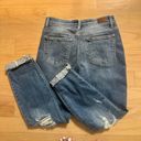 Judy Blue  5/27 Relaxed Fit Distressed Denim Jeans Boyfriend JB82306MD Photo 6