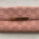 Gucci Pink Monogram Wallet Photo 0