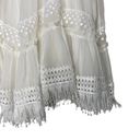 Rococo  Sand Cia Mini Skirt White Crochet Fringe Lace Off White size XS Photo 5