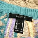 Forever 21 Coogi Style 3D Knit Retro Crop Sweater small Photo 2