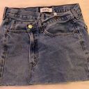 PARKE Crossover Waist denim Skirt *discontinued Photo 0