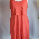 CAbi , New Weekend Sunset Orange Sleeveless Jersey Tank Midi Dress Size Medium Photo 11