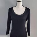 August Silk  Knits Silk Blend Beaded Collar Black Sweater M Photo 0