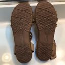 Baretraps  Women’s Raygan Faux Leather Woven Brown Gladiator Open Toe Sandals Photo 8