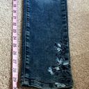 J.Jill Authentic Fit Blue Floral Embroidered Jeans. Size 4Tall Photo 7