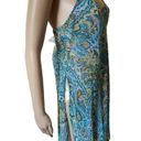 Petra Fashions  Vintage 90s Green Earthy Hippie Boho Eclectic Paisley Slip Dress Photo 2