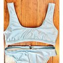 Daisy Dippin’ ’s Bikini Set Ice Blue Matador Top High Rise Ultra Bottom Bikini XL Photo 3