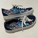 Inkkas Navy Blue White Low Top Sneakers Shoes Photo 1