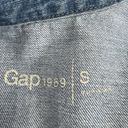 Gap  JRS Small Cropped Jean Jacket Zip-Up Pockets Medium Wash Blue Womens Photo 8