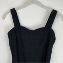 Vtg Y2K Mainstream Black Textured One Piece Swimsuit Sz 12 Sweetheart Neckline Photo 5