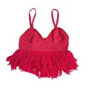 Bubblegum JoosTricot Fringe Bralette Top in  Photo 12