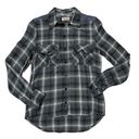 Zadig & Voltaire  Talmi Skull Embellished Plaid Button Down Top - Blue/Gray - XS Photo 6