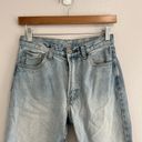 Brandy Melville John Galt Light Wash High Waisted Relaxed Fit Raw Hem Jeans 25 Photo 11