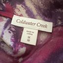 Coldwater Creek EUC  Abstract Sleeveless Blouse in Purple, Fuchsia, Tan. Photo 3