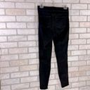 Spanx  Vintage Black Distressed Raw Hem Skinny Jeans Size S Photo 8