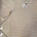 Vince New With Tags  T-shirt Size Large White Striped Photo 3