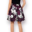 Betsy and Adam  Formal Dress Off the Shoulder Fit and Flare Black Burgundy 2 Photo 2