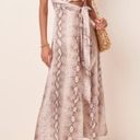 Zimmermann 💕💕 Bellitude Cutout Snake-Print Linen Midi Dress US 6 NWT Photo 2