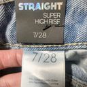 Simple Society  AUTHENTIC SUPER HIGH RISE STRAIGHT jeans 7/28 Super Soft NWT Photo 5