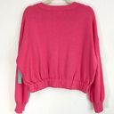 Abound New  Elastic Hem V-Neck Sweater Long Sleeve Knit Pullover Pink Photo 14