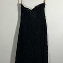 Fame and Partners  Mariposa Black Lace Strapless Midi Dress Size 2 Photo 3