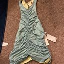 Pilcro NWT  Anthropologie Ruched Reversible Tank in Blue Green Size  Small Photo 3