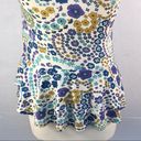 Modcloth  Womens Size Small sleeveless floral peplum retro tank Top Photo 7