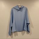 The Row  Iona Long Sleeve Silk Top Light Blue XS Photo 1