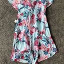 Adrianna Papell l Floral Chiffon hi low dress Photo 4