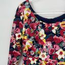 Betsey Johnson Betsy Johnson Floral Printed Scuba Dress Size 2 Long Sleeve Scoop Neck Photo 6